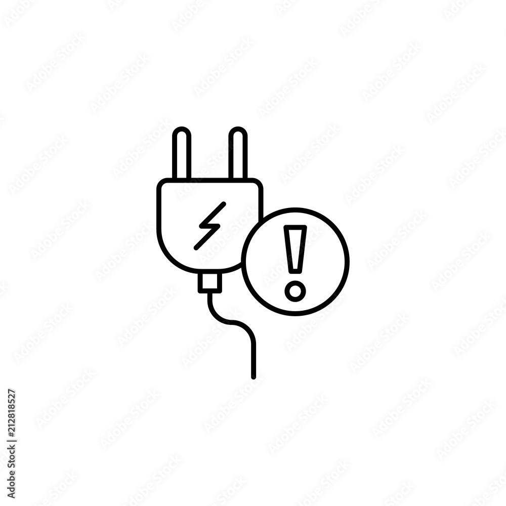 Aufkleber fork sign icon. element of automation icon for mobile concept and web apps. thin line fork sign icon