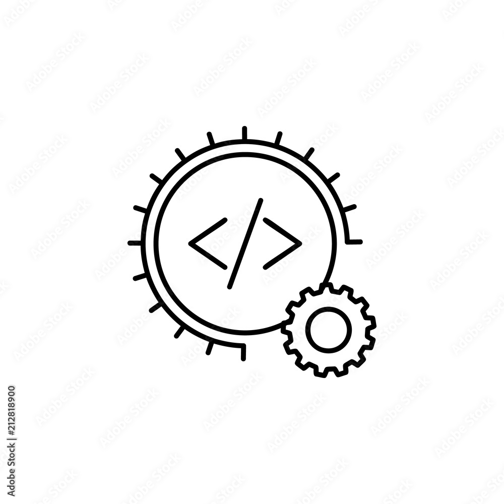 Poster automation sign icon. element of automation icon for mobile concept and web apps. thin line automati