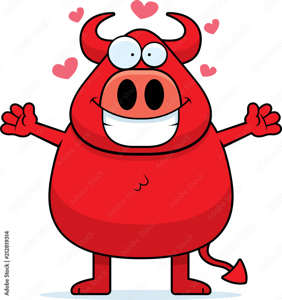 Poster Cartoon Devil Hug