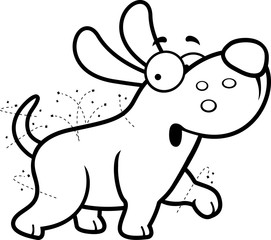  Cartoon Dog With Fleas