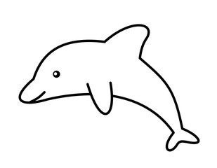 イルカ光口(線画)