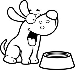  Cartoon Dog Water Bowl