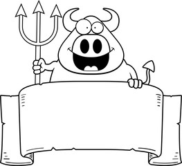 Cartoon Devil Banner