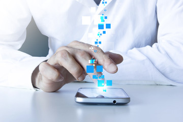 mano, dito, toccare, informatica, telefonino