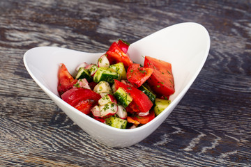 Appetizing vegetable salad