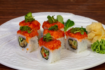 Japanese salmon roll