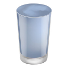 Berry smoothie icon. Realistic illustration of berry smoothie vector icon for web design isolated on white background