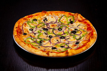 Delicious vegetarian pizza