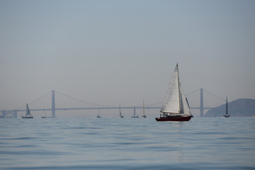Sailing off San Francisco