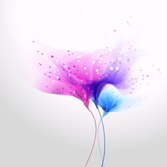 vector background with soft flowers