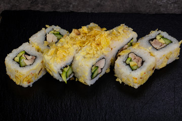 Japanese roll with prawn