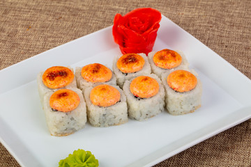 Spicy roll with cheese