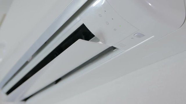 Activation and operation of the air conditioner. Turning the impeller of the outdoor unit
