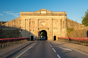 Gates in town on Lake Garda, Peschiera del Garda