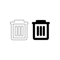 Trash Vector icon