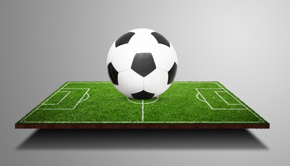 Ball auf dem Fussballplatz