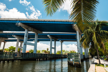Interstate highway 95 overpass over the Miami River