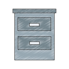 Office cabinet isolated vector illustration graphic design