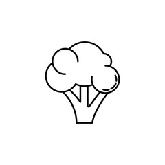 cauliflower dusk style icon. Element of fruits and vegetables icon for mobile concept and web apps. Dusk style cauliflower icon can be used for web and mobile