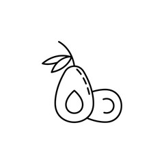 avocado dusk style icon. Element of fruits and vegetables icon for mobile concept and web apps. Dusk style avocado icon can be used for web and mobile
