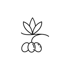 olives dusk style icon. Element of fruits and vegetables icon for mobile concept and web apps. Dusk style olives icon can be used for web and mobile