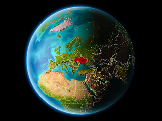 Ukraine in the evening