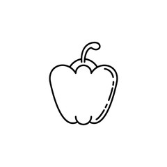 Bell pepper dusk style icon. Element of fruits and vegetables icon for mobile concept and web apps. Dusk style Bell pepper icon can be used for web and mobile