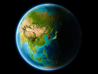 South Korea in the evening