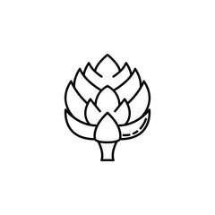 cedar cone dusk style icon. Element of fruits and vegetables icon for mobile concept and web apps. Dusk style cedar cone icon can be used for web and mobile