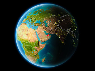 United Arab Emirates in the evening