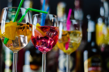 fresh and refreshing cocktails based on gin, a distinctive herbal flavor