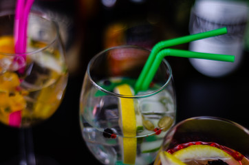 fresh and refreshing cocktails based on gin, a distinctive herbal flavor