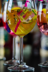 fresh and refreshing cocktails based on gin, a distinctive herbal flavor