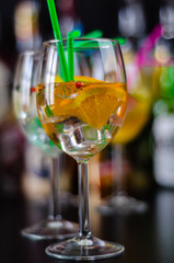 fresh and refreshing cocktails based on gin, a distinctive herbal flavor