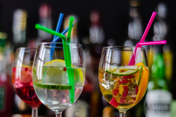 fresh and refreshing cocktails based on gin, a distinctive herbal flavor