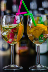 fresh and refreshing cocktails based on gin, a distinctive herbal flavor