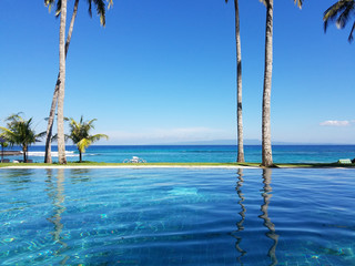 Infinity pool in Bali, Indonesia