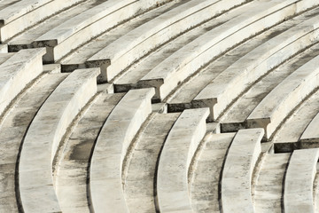 marble stairs of stadium