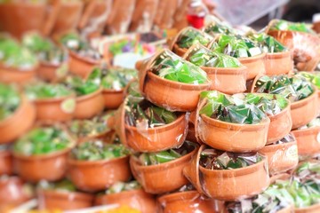 Thai dessert shop at market