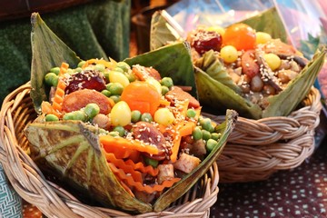 Chinese sticky rice dumplings