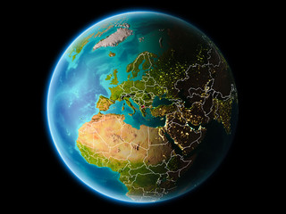 Macedonia in the evening