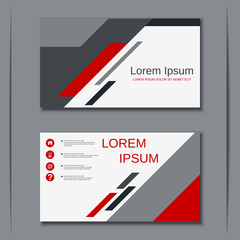 Modern business visiting card vector design template
