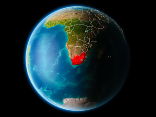 South Africa in the evening