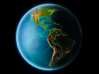 Fototapeta premium Ecuador in the evening