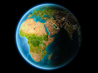 Djibouti in the evening