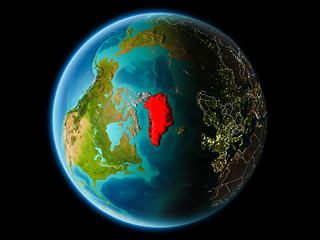 Greenland in the evening