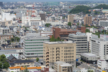 Fototapeta na wymiar 米子市街地（鳥取県）