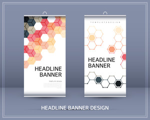 Headline banner template design