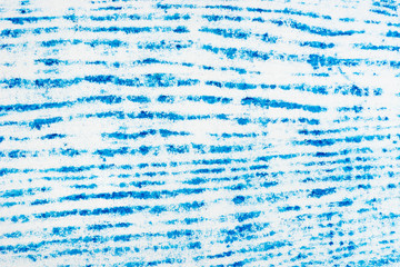 blue wood texture pattern crayon drawing on white background