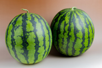 朝畑で採れたばかりのスイカ